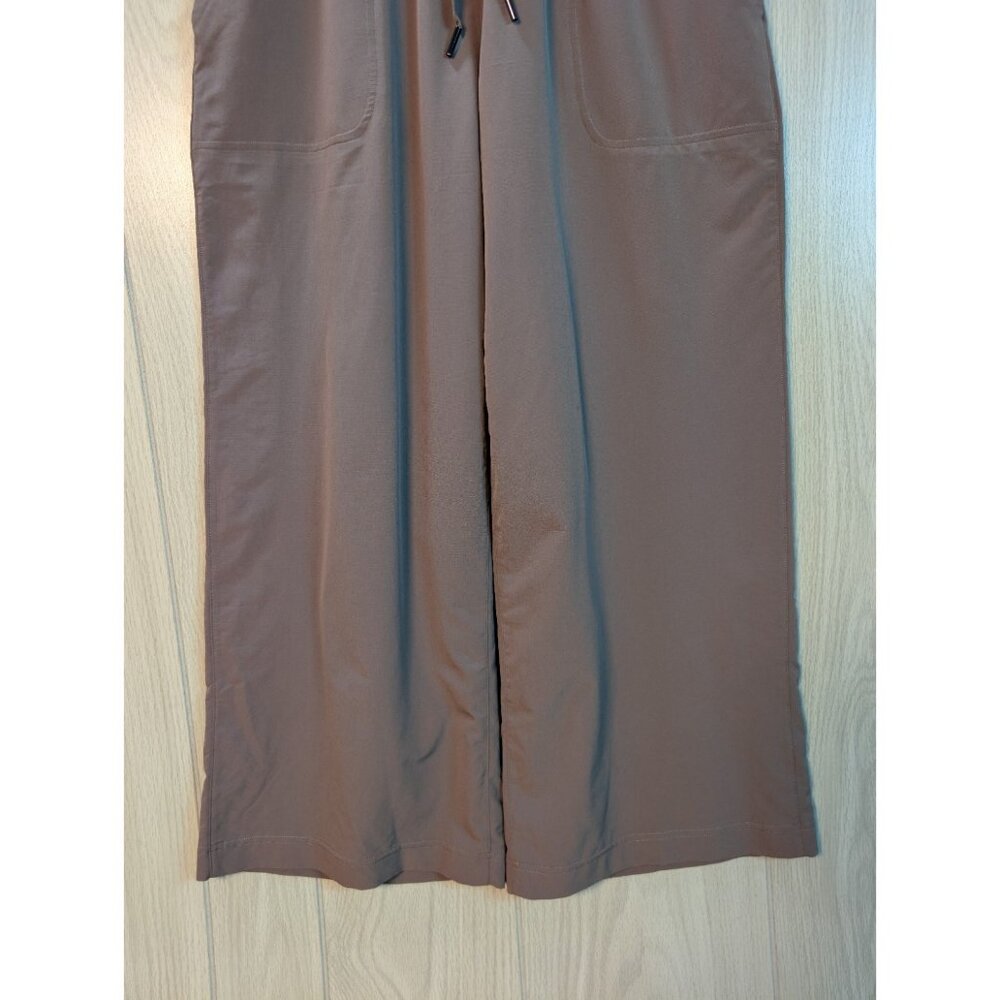 SPANX On the Move Cropped Wide-Leg Pant Smoke Brown Small Out Of Office Lounge - Picture 3 of 9